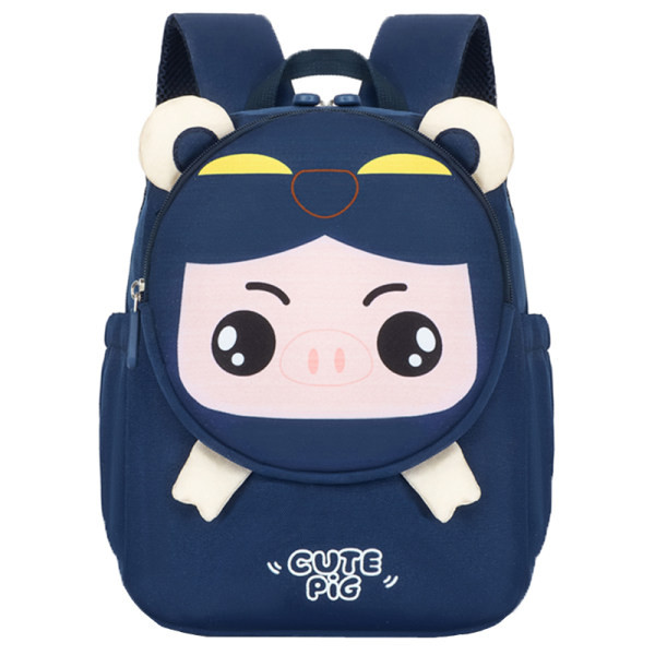 Jauna modeļa bērnu mugursoma ar 3D aplikāciju un uzrakstu