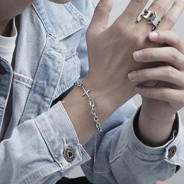 Férfi karkötő nyomtatott alkalmi modellel