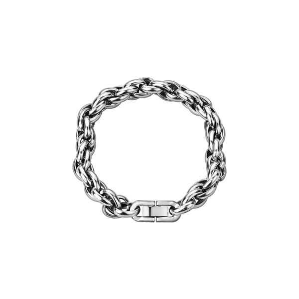 Ikdienas vīriešu bieza pīta rokassprādze