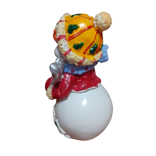 Фигурка Ahelos, Снежен човек, Керамичен, 14х6 см