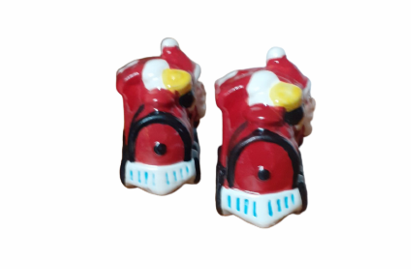 Солнички Ahelos, Коледни, Керамични, Комплект 2 броя