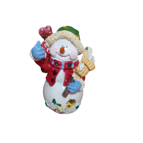Фигурка Ahelos, Снежко, Керамичен, 14х6 см