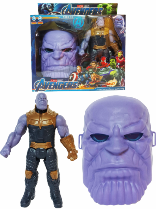 Фигурка Avengers, С маска, Пластмасова, Лилав