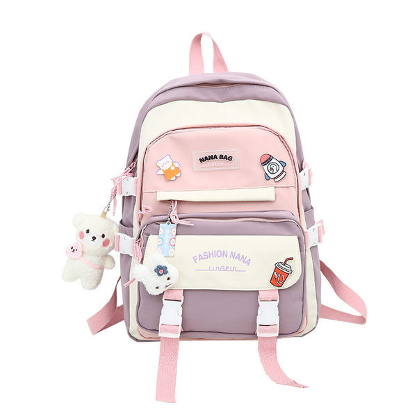 Υφασμάτινο σακίδιο πλάτης με επιγραφή και τρισδιάστατα στοιχεία για αγόρια και κορίτσια