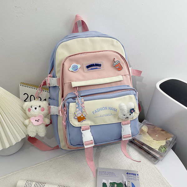 Υφασμάτινο σακίδιο πλάτης με επιγραφή και τρισδιάστατα στοιχεία για αγόρια και κορίτσια