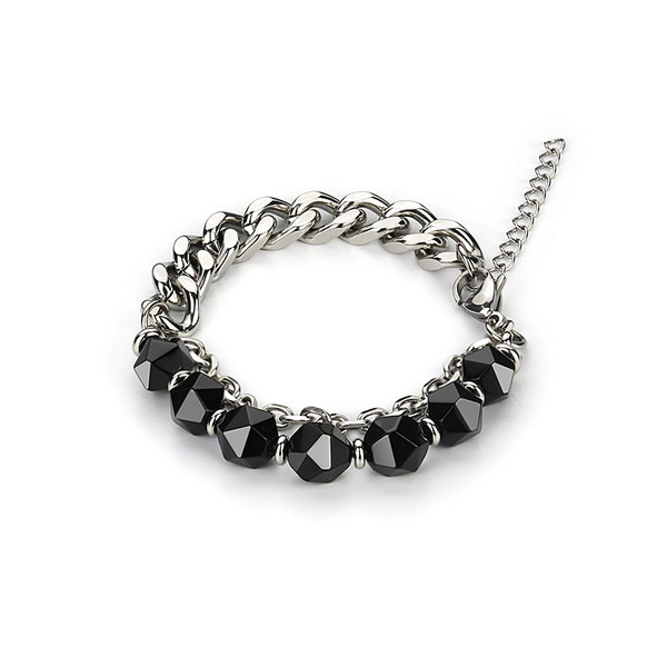 Férfi karkötő kövekkel