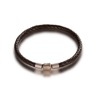 Retro modeļa adīta vīriešu rokassprādze