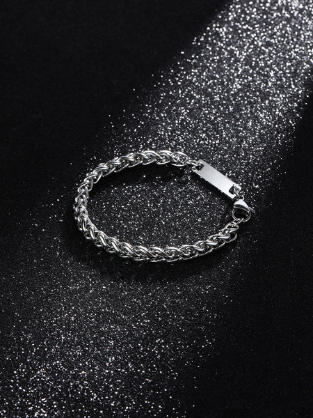 Vīriešu rokassprādzes ikdienas modelis izgatavots no titāna tērauda