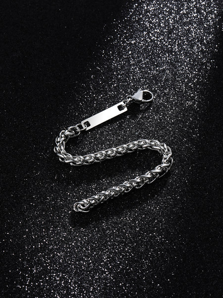 Vīriešu rokassprādzes ikdienas modelis izgatavots no titāna tērauda