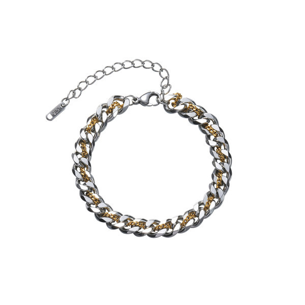 Sudraba vīriešu tērauda rokassprādze