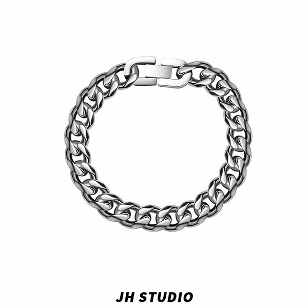 Alkalmi titán acél karkötő férfiaknak