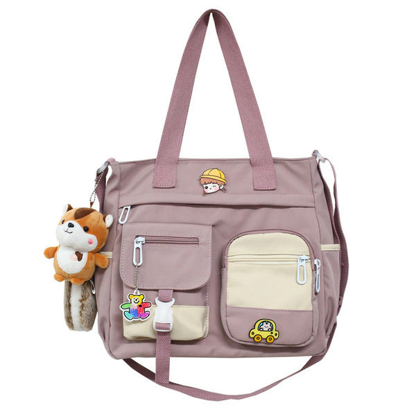 Audekla bērnu soma ar atslēgu piekariņu