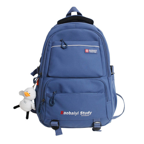 Vaikiška mokyklinė kuprinė su kišene ir užtrauktuku laisvalaikio modelis