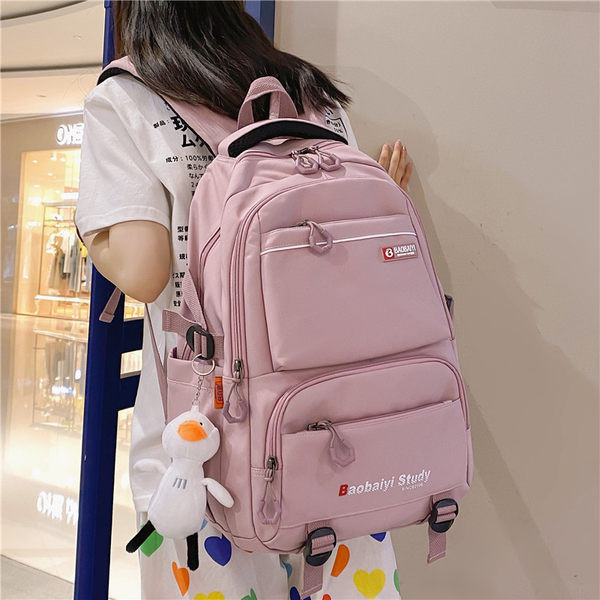 Vaikiška mokyklinė kuprinė su kišene ir užtrauktuku laisvalaikio modelis