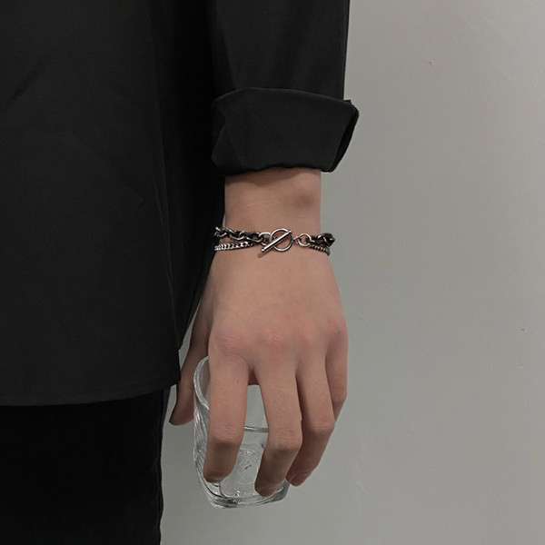 Alkalmi férfi fonott karkötő