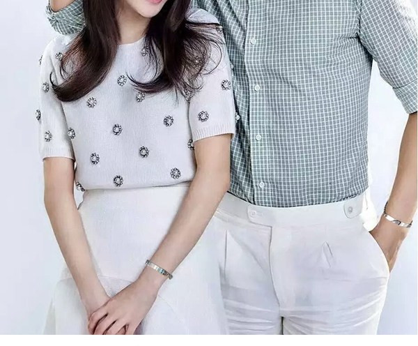 Įprasta titano plieno apyrankė poroms