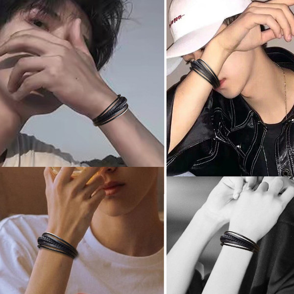 Muška narukvica od eko kože