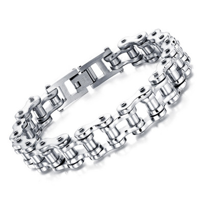 Alkalmi férfi acél lánckarkötő