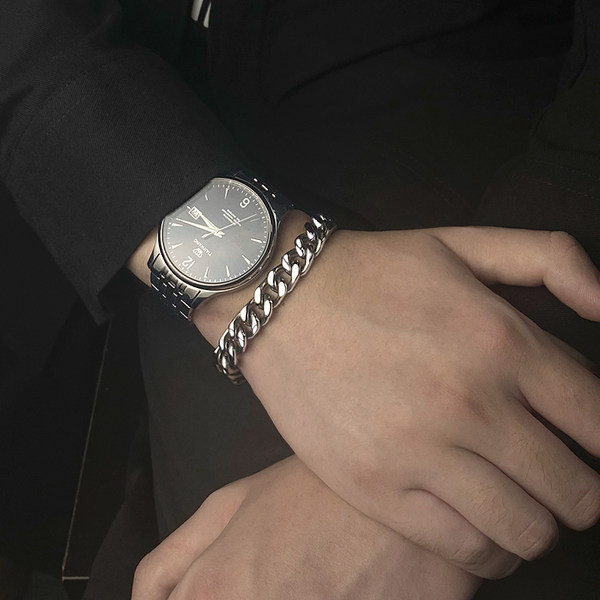 Férfi acél alkalmi karkötő