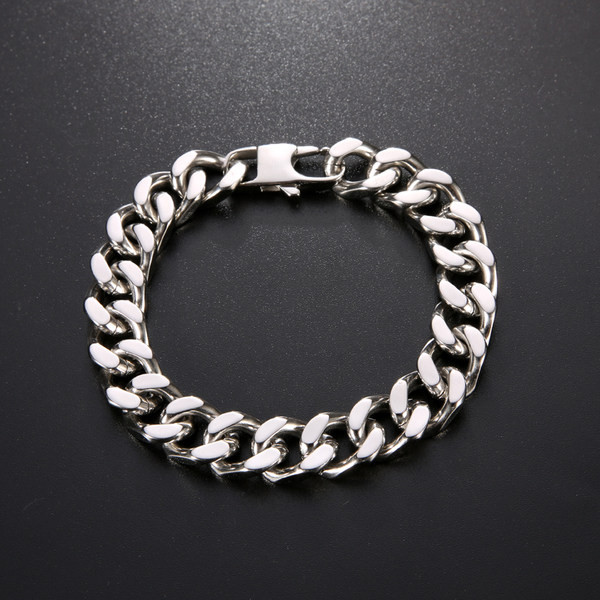 Férfi acél alkalmi karkötő