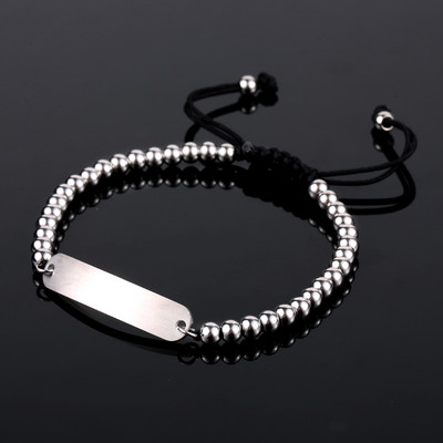 Vīriešu rokassprādze sudraba krāsā