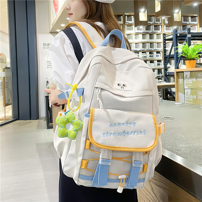 Children`s school backpack with 3D element