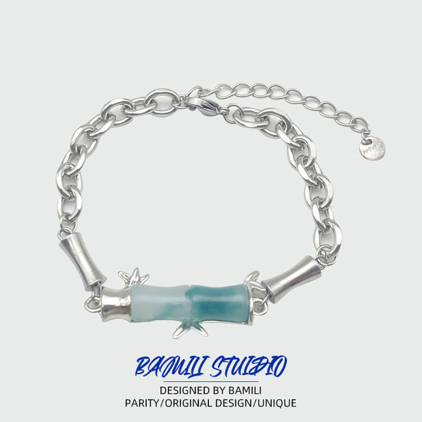 Ανδρικό βραχιόλι με διακοσμητική πέτρα