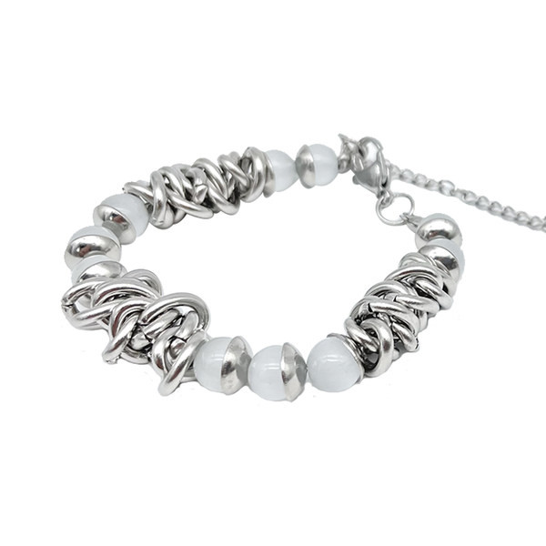 Új modell férfi karkötő színes kövekkel