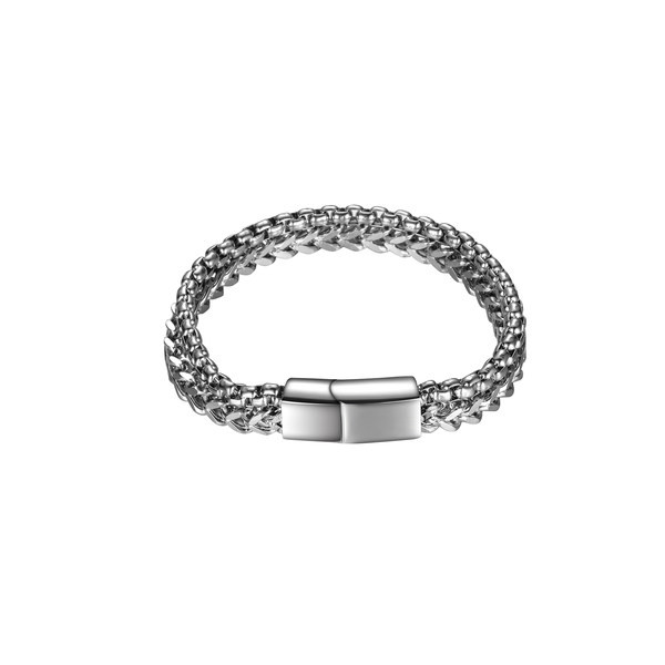 Ατσάλινο ανδρικό βραχιόλι με μαγνητική πόρπη