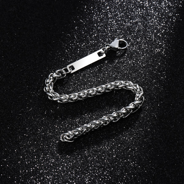 Férfi acél karkötő alkalmi modell
