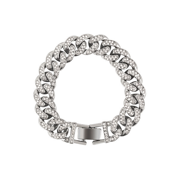 Vyriška sidabrinė apyrankė – su akmenukais