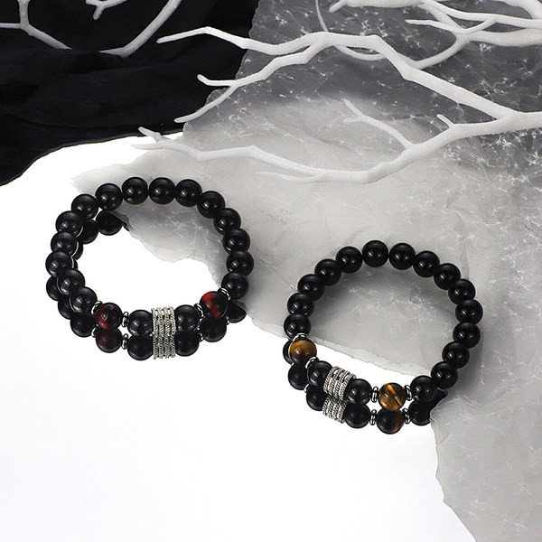 Vīriešu rokassprādze ar pērlītēm