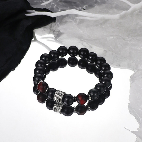 Vīriešu rokassprādze ar pērlītēm