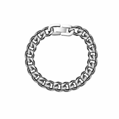 Casual ατσάλινο βραχιόλι με αγκράφα