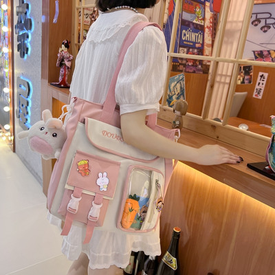 Gyermek iskolai hátizsák zsebbel és vállpánttal