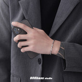 Alkalmi modell férfi acél karkötő