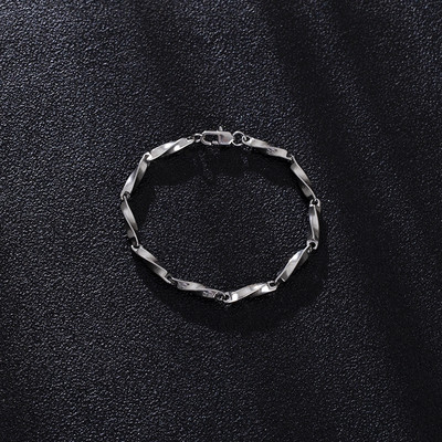 Alkalmi modell férfi acél karkötő