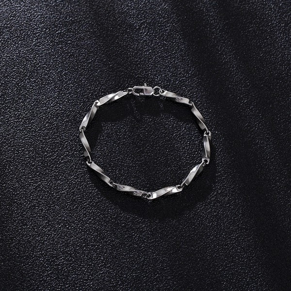 Alkalmi modell férfi acél karkötő