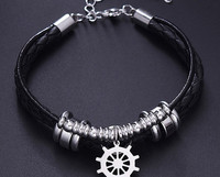 Modern acél férfi karkötő