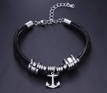 Modern acél férfi karkötő