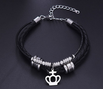 Modern acél férfi karkötő