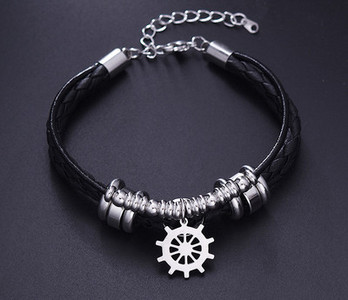 Modern acél férfi karkötő