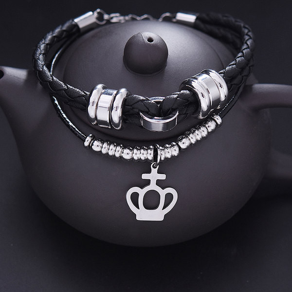 Modern acél férfi karkötő