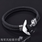 Férfi titán acél horgony karkötő