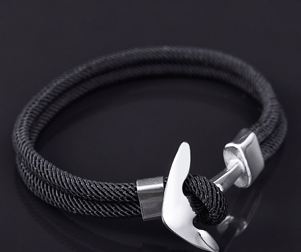 Férfi titán acél horgony karkötő
