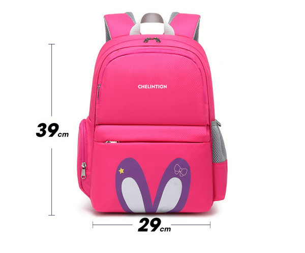 Gyermek hátizsák nyomattal és vízálló zsebbel