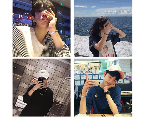 Tērauda vīriešu rokassprādze ar nosaukumiem