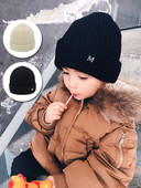 Gyermek téli sapka mintával