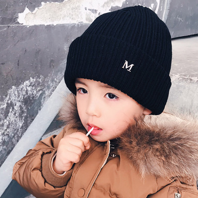 Gyermek téli sapka mintával