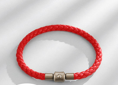 Vīriešu pīta rokassprādze divās krāsās